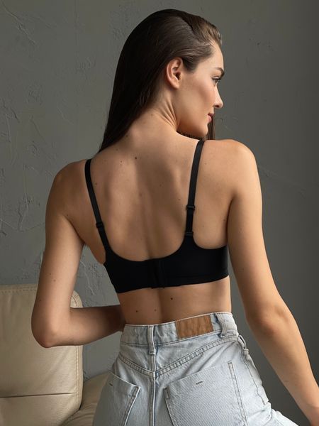 Безшовний бюст з PUSH UP ефектом, Чорний, 70-75АВ, Чорний Б035 айворі 38\85 фото