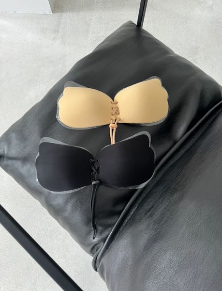 Fly bra "метелик" на зав'язках, Чорний, Чашка В, Чорний Б019 фото